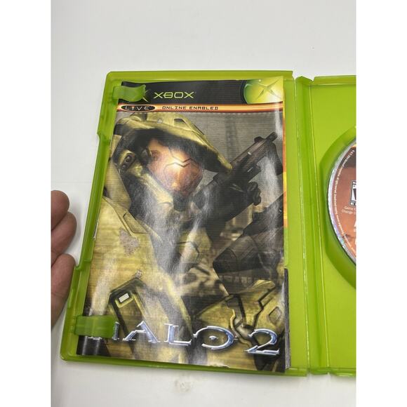 Halo 2 BLACK LABEL (Microsoft Original Xbox, 2004) CIB Complete Tested Works - Picture 7 of 10